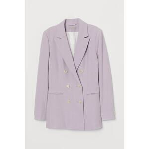 H&M Blazer Double-breasted jacket - Light purple